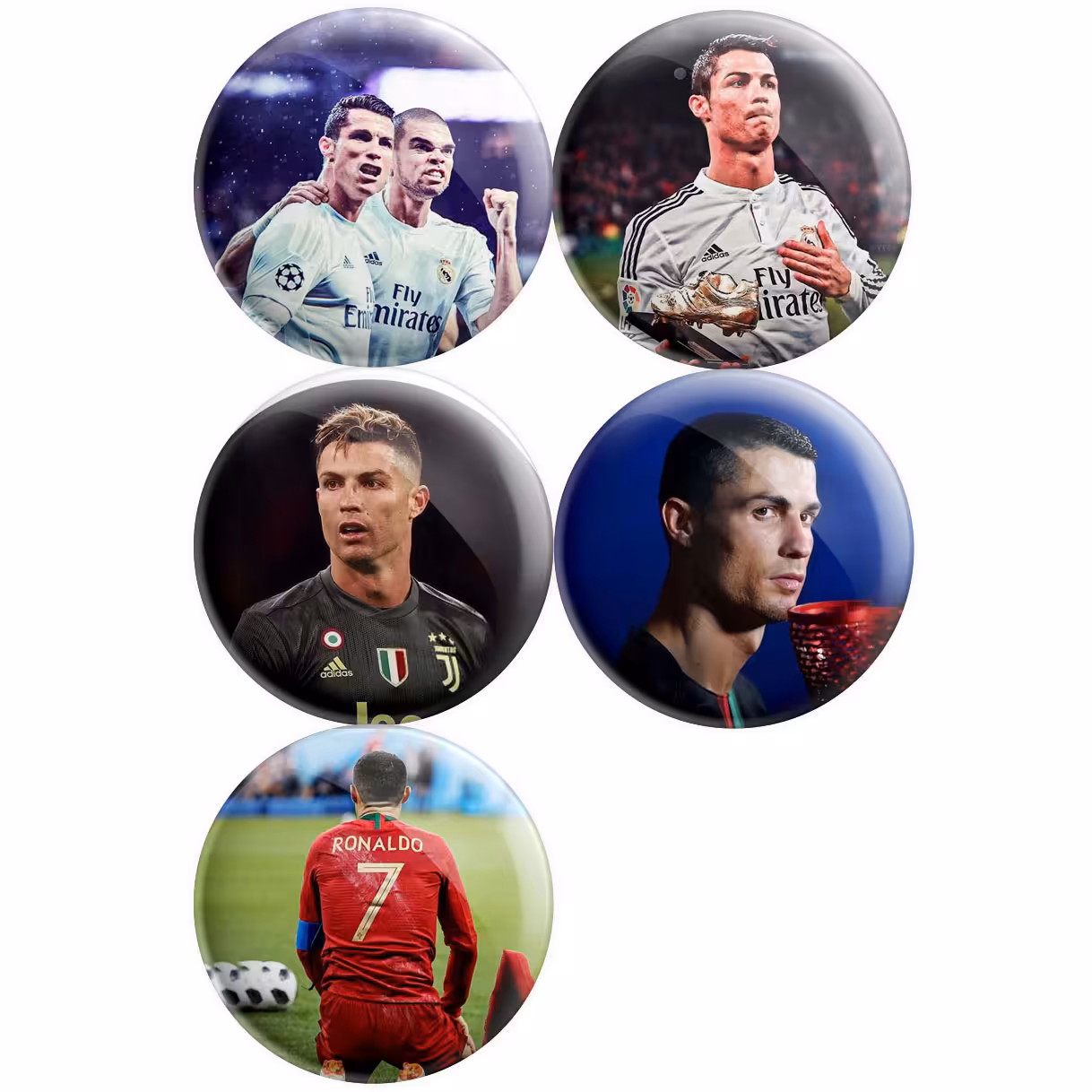 پیکسل پرمانه طرح کریستیانو رونالدو کد pmg5.13321 مجموعه 5 عددی