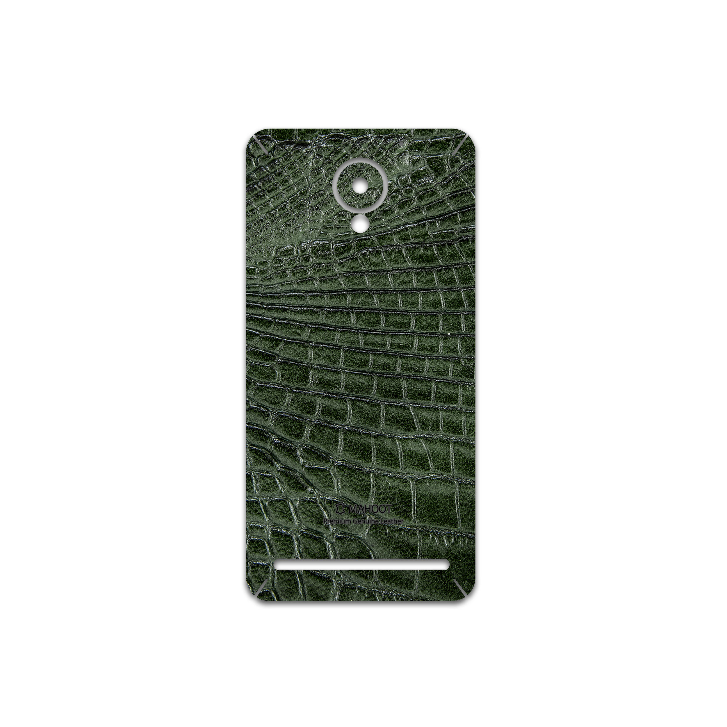 برچسب پوششی ماهوت مدل Green-Crocodile-Leather مناسب برای گوشی موبایل لنوو Vibe C2