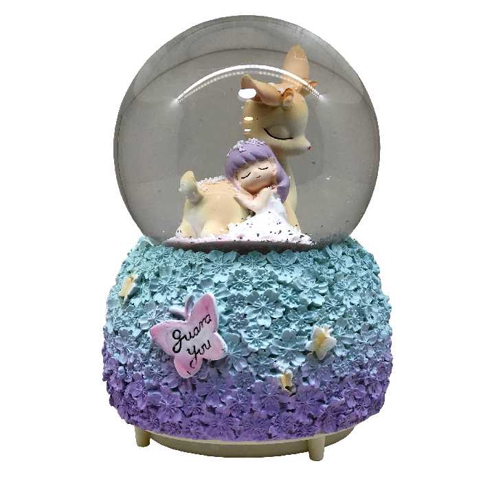 گوی موزیکال مدل آهو و دختر مهربون طرح guard you کد PB JM21C42