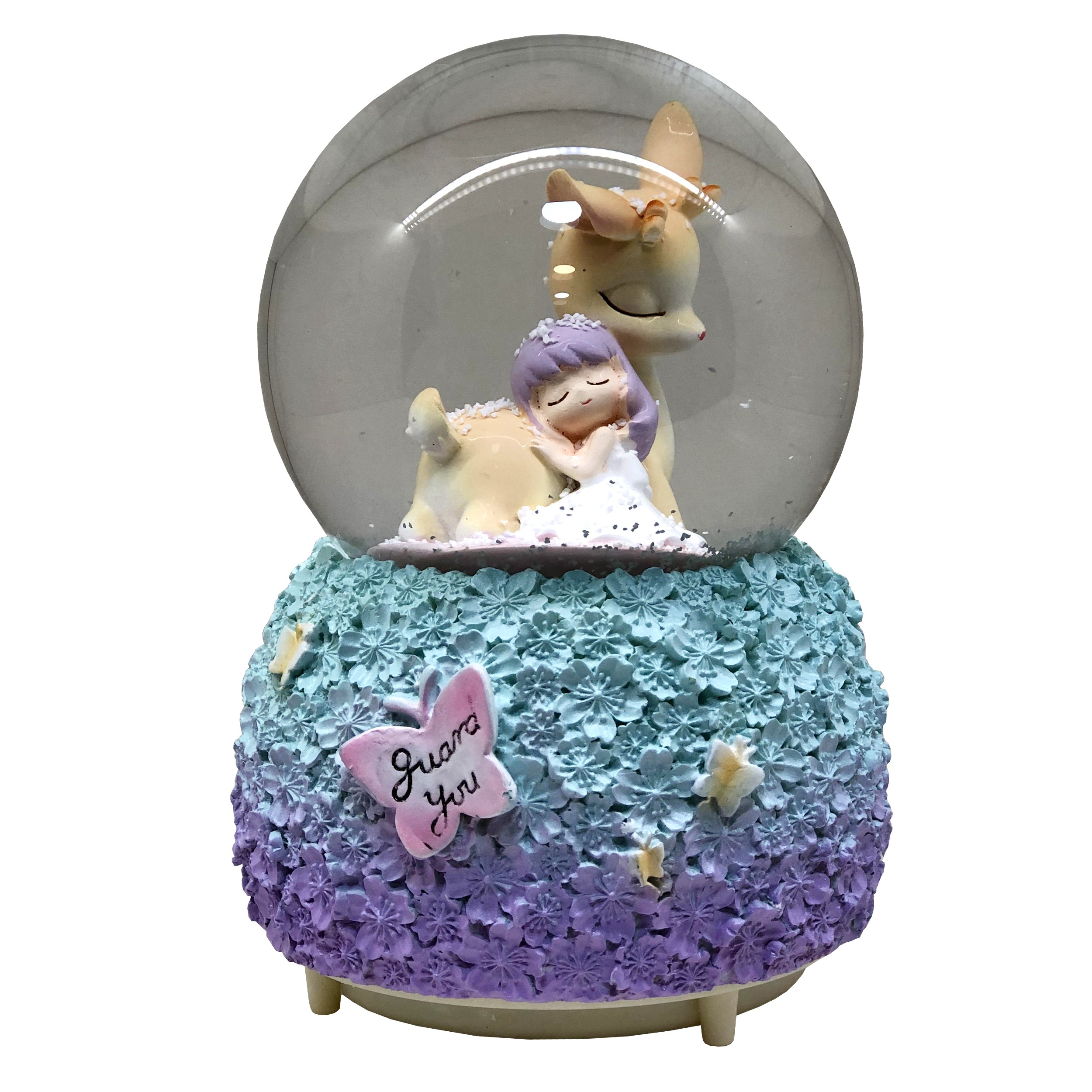 گوی موزیکال مدل آهو و دختر مهربون طرح guard you کد PB JM21C42