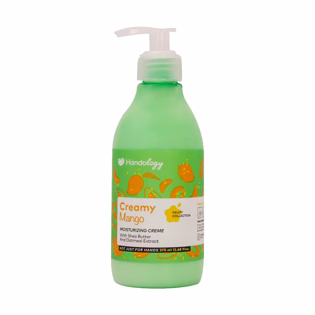 هندولوژی کرم پمپی آبرسان پوست 375 میل CREAMY MANGO سبز