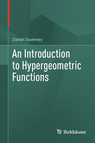 خرید و دانلود نسخه کامل کتاب An Introduction to Hypergeometric Functions