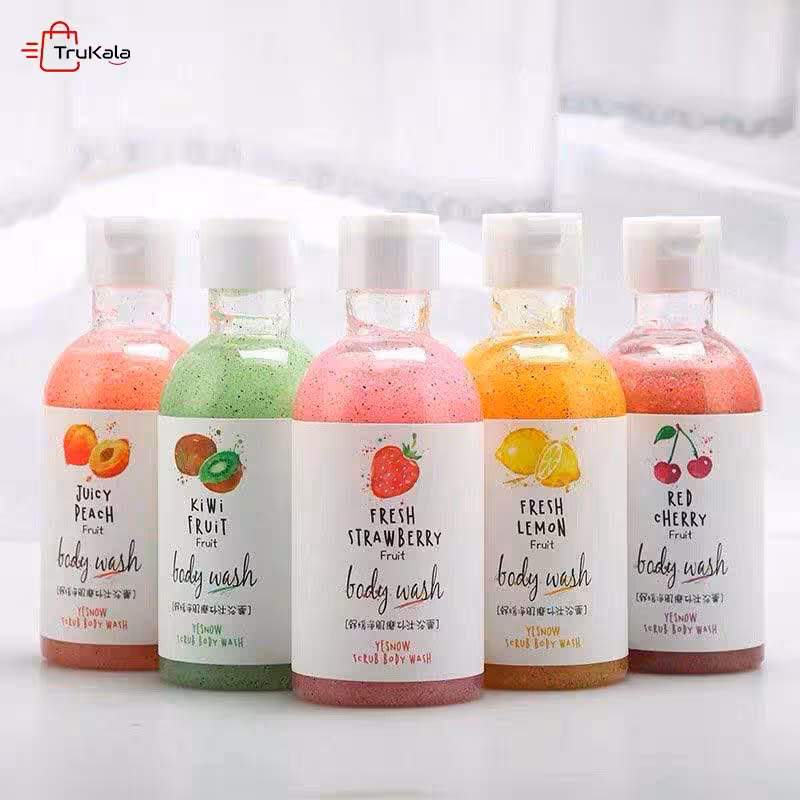 ژل دوش اسکراب میوه body wash