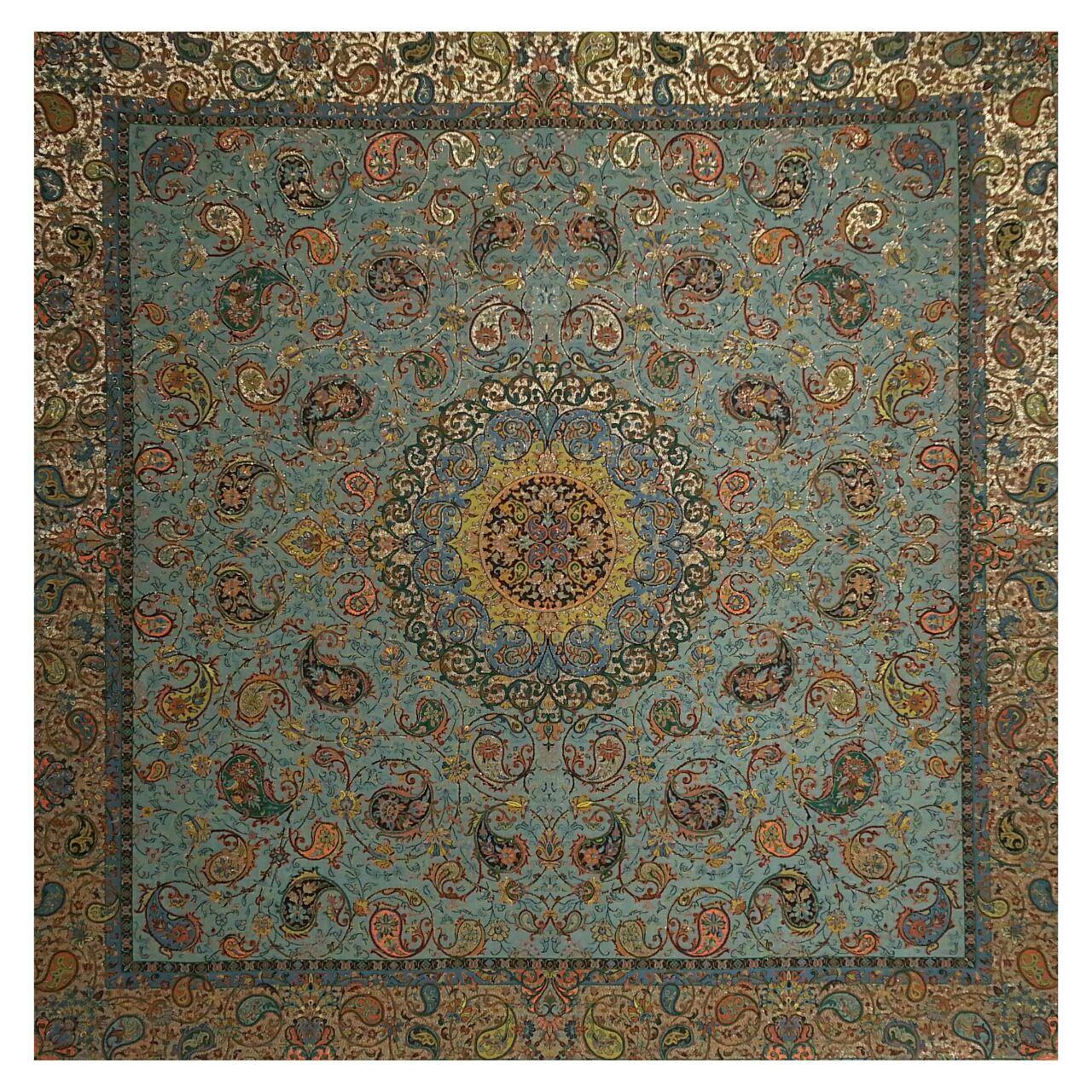 رومیزی ترمه مدل شقایق کد TRM116