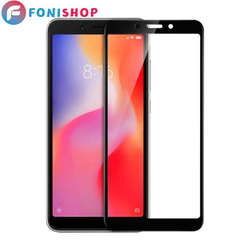 گلس محافظ صفحه نمایش فول تمام صفحه شیائومی Xiaomi Redmi 6