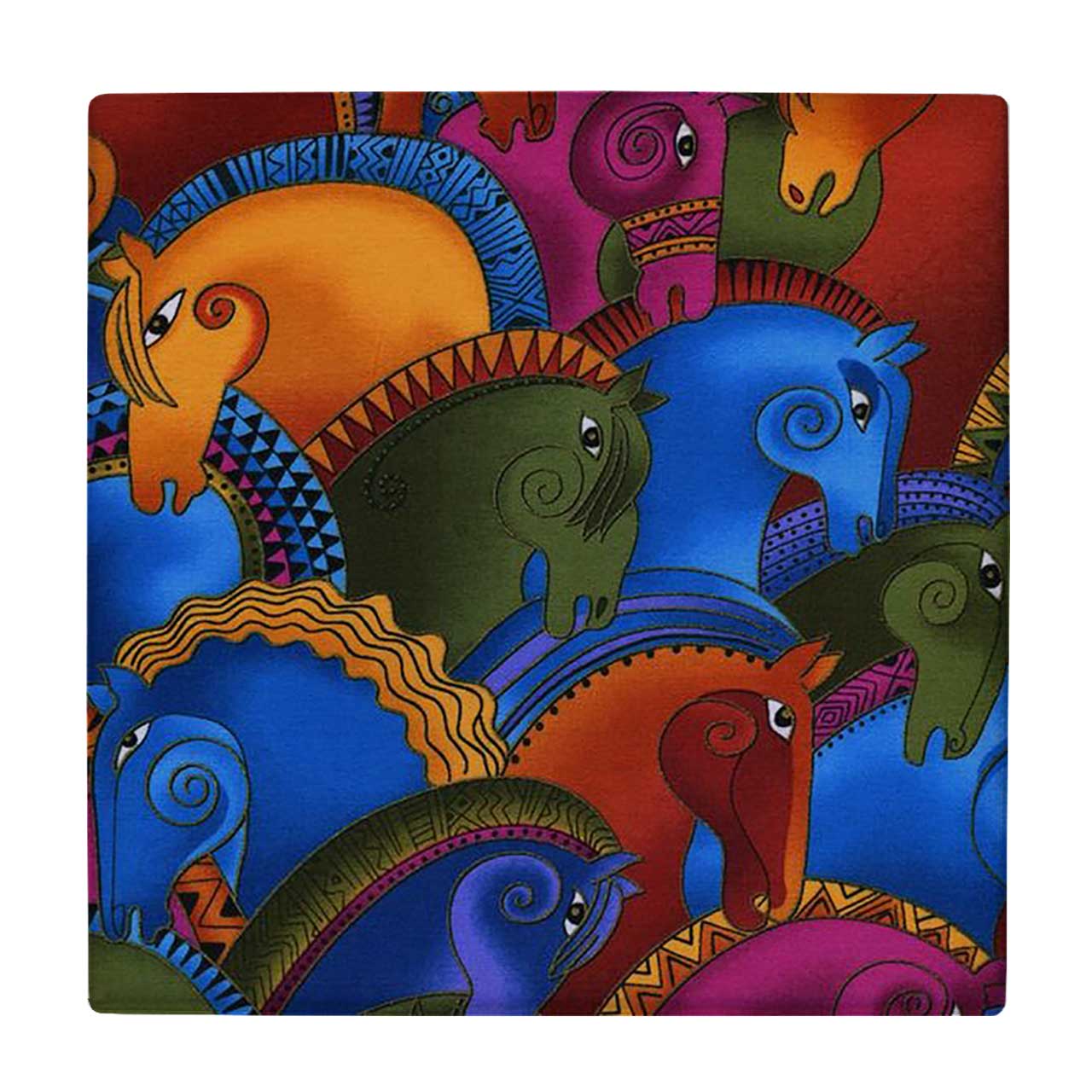  کاشی کارنیلا طرح نقاشی انتزاعی اسب کد wkk3816