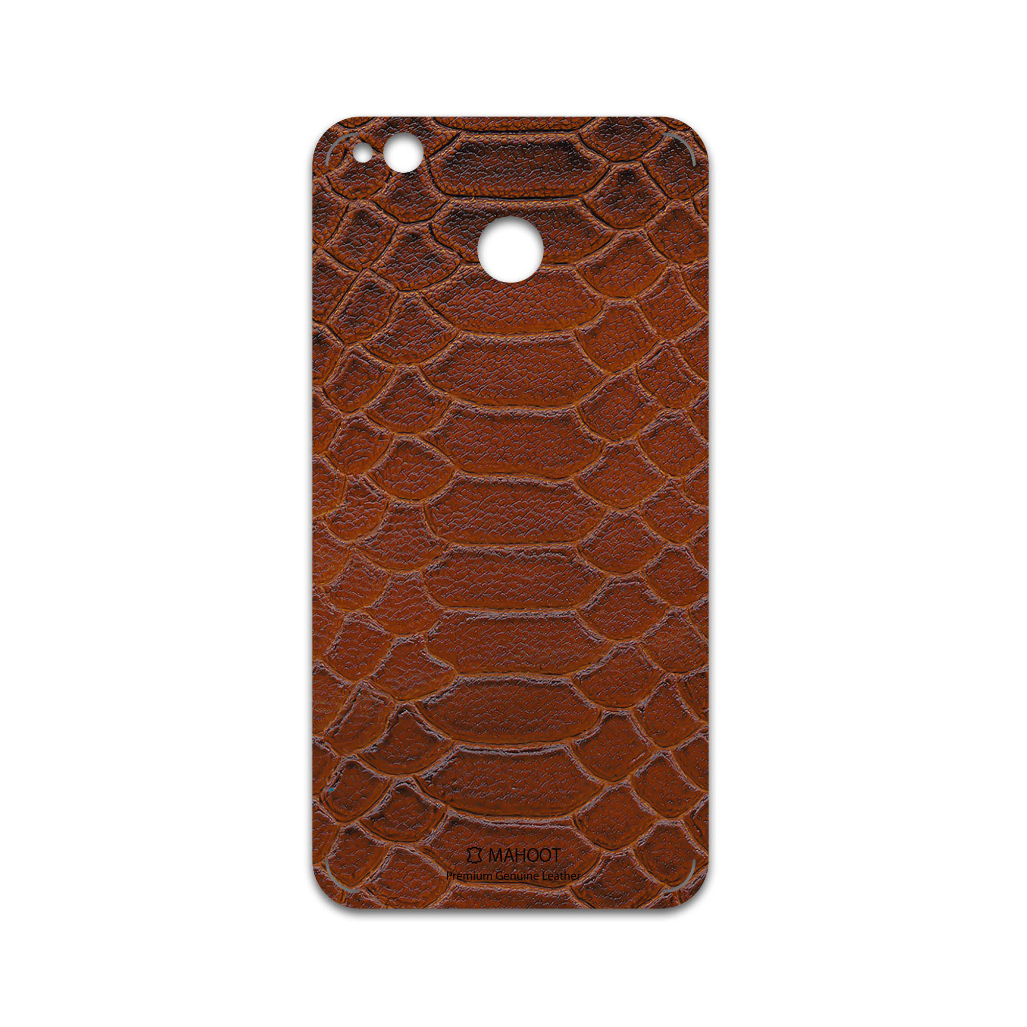 برچسب پوششی ماهوت مدل Brown-Snake-Leather مناسب برای گوشی موبایل شیائومی Redmi 4X