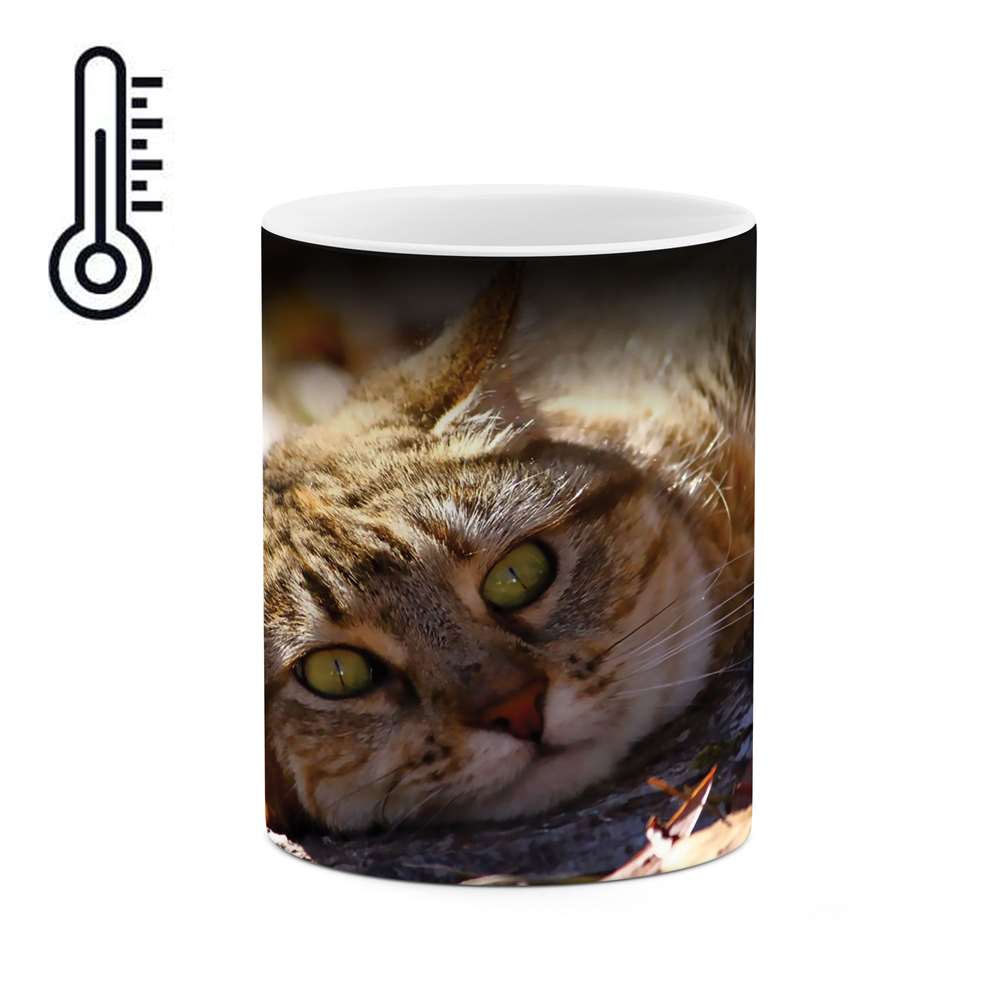 ماگ حرارتی طرح گربه مدل mgh01204