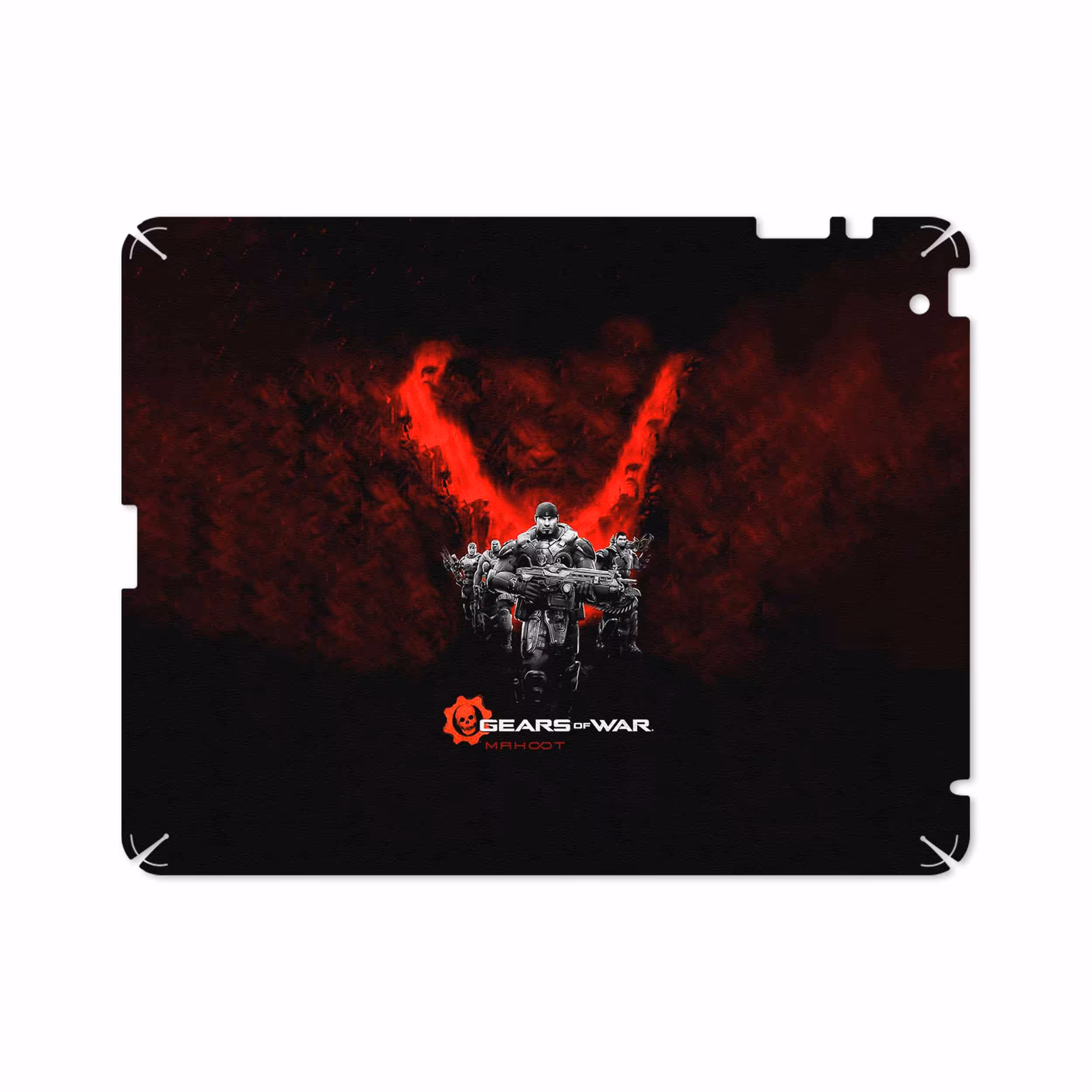 برچسب پوششی ماهوت مدل Gears-Of-War-Game مناسب برای تبلت اپل iPad 2 2011 A1397