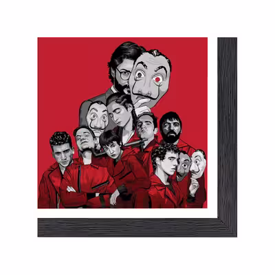 تابلو طرح Money Heist مدل PrMonHe2b