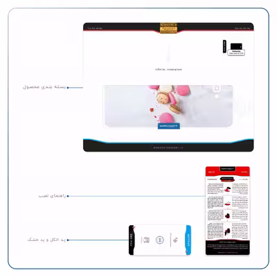 برچسب پوششی ماهوت مدل Macaron cookie مناسب برای تبلت سامسونگ Galaxy Tab A 10.1 2016 T585