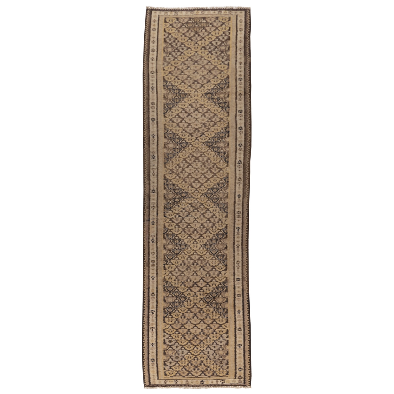 گلیم قدیمی دستباف کناره طول چهار متر سی پرشیا کد 187440