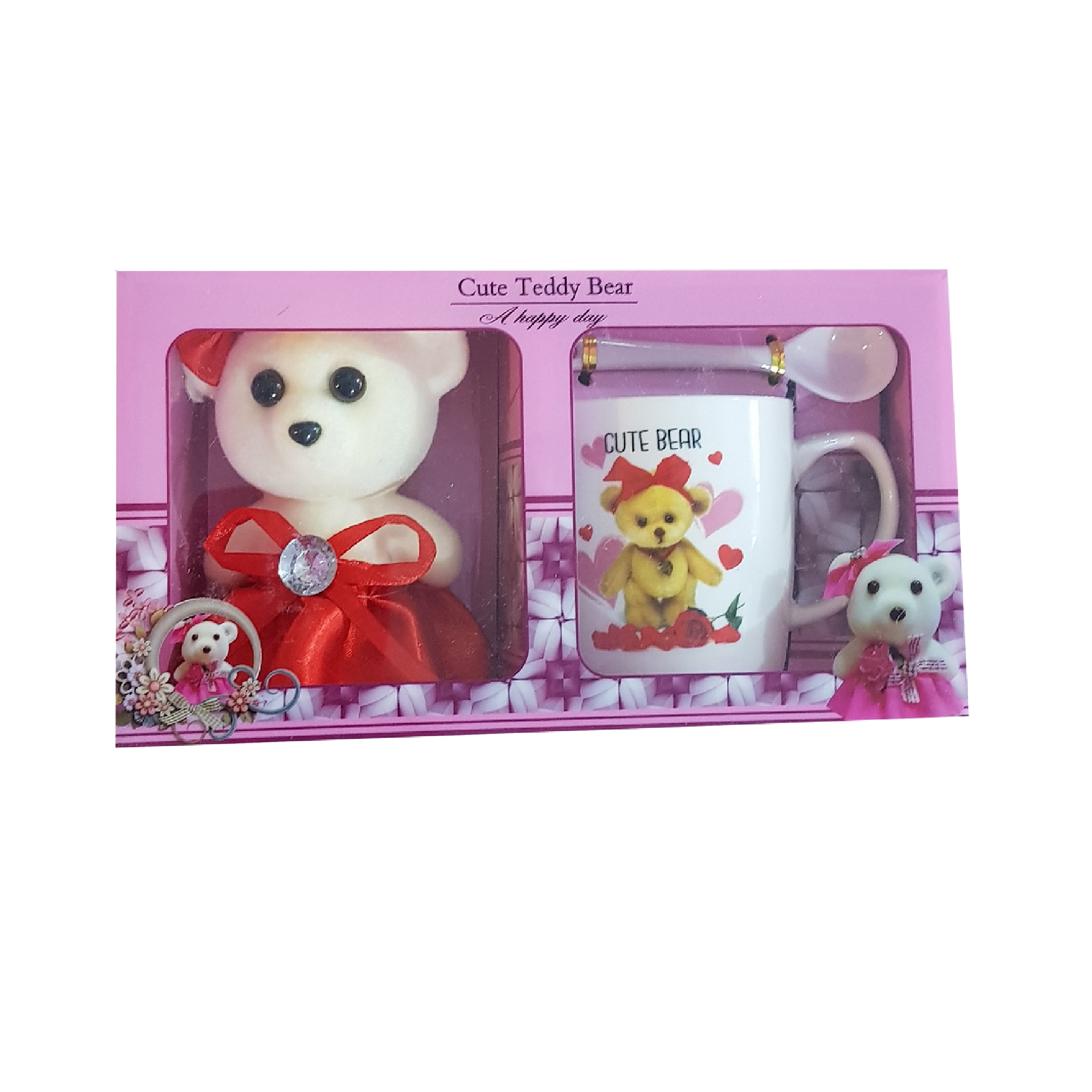 ماگ طرح تدی مدل AT-896 به همراه عروسک