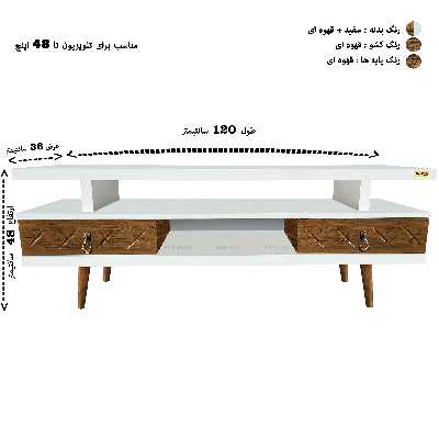 میز تلویزیون کاریزما چوب مدل WA.S_209