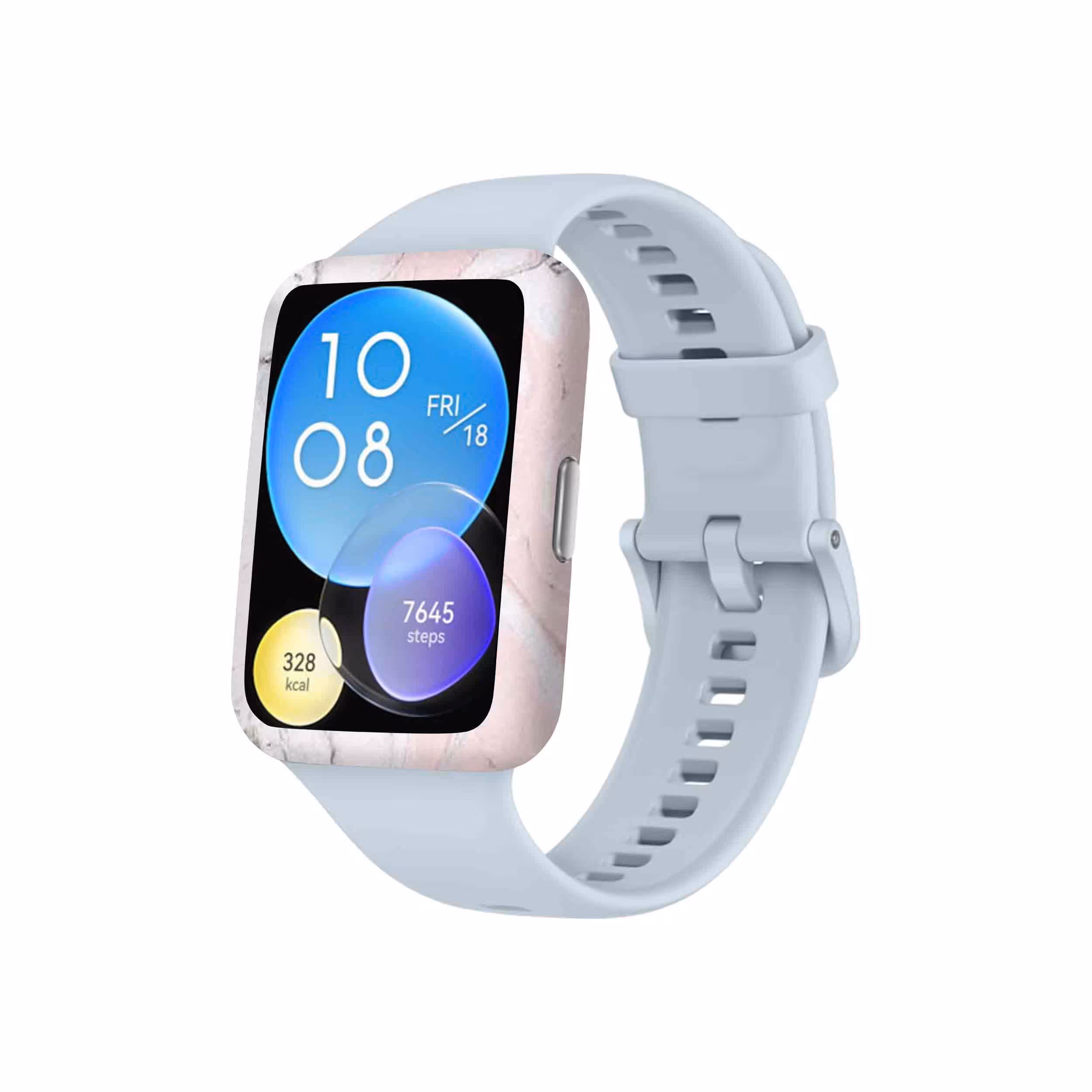 برچسب ماهوت طرح Blanco_Pink_Marble مناسب برای ساعت هوشمند هوآوی Watch Fit 2