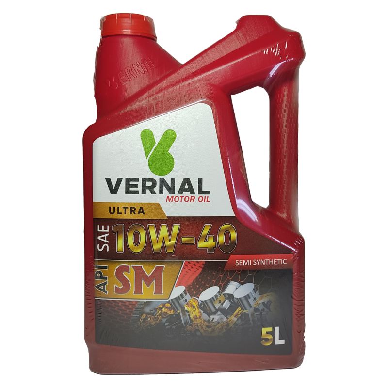 روغن موتور ورنال SM 10W-40 صادراتی 5 لیتری نیمه سنتیک درجه 1 محصولی از شهر اولین ها