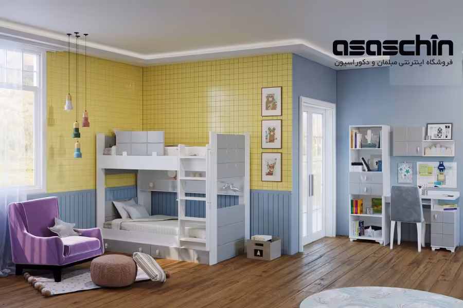 تخت خواب دو طبقه لکسوس