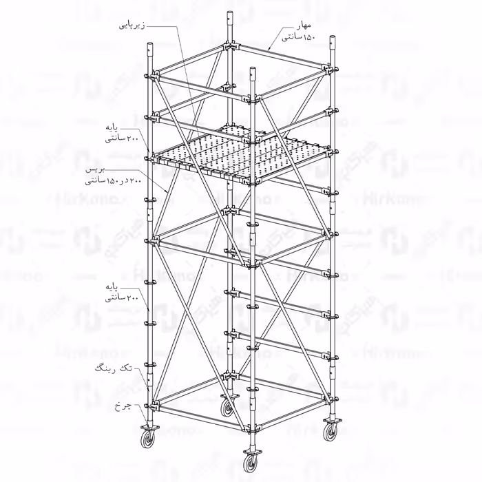 برجک زودبست - 4/5 متری