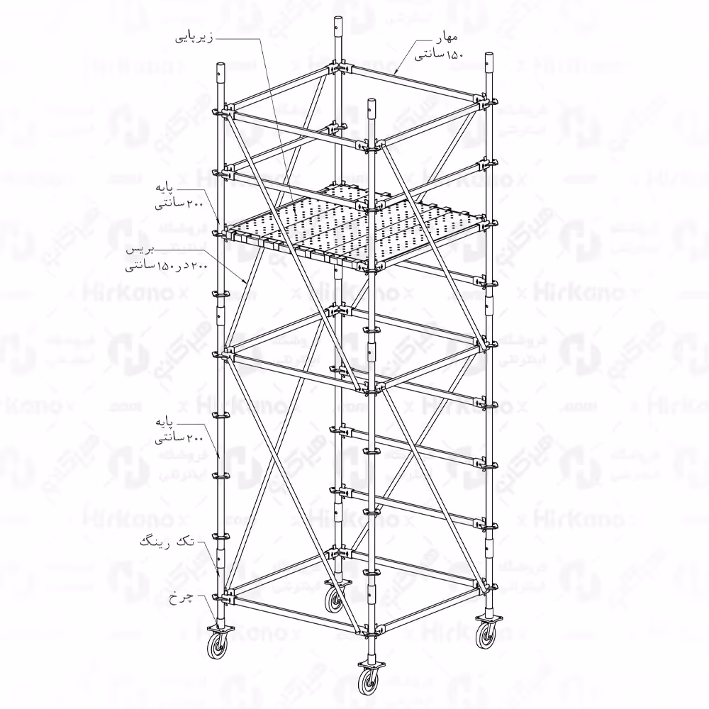 برجک زودبست - 4/5 متری
