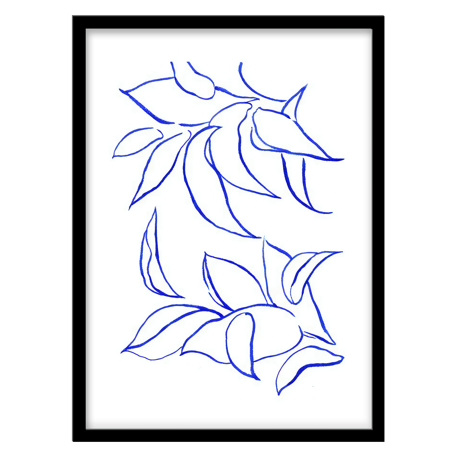 تابلو فورنیمو مدل برگ لاین آرت مینیمال کد 0210B