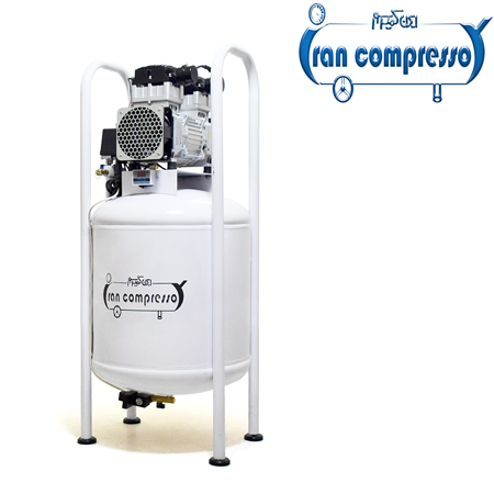 کمپرسور دندانپزشکی بی صدای 80 لیتری | موتور 1600 وات