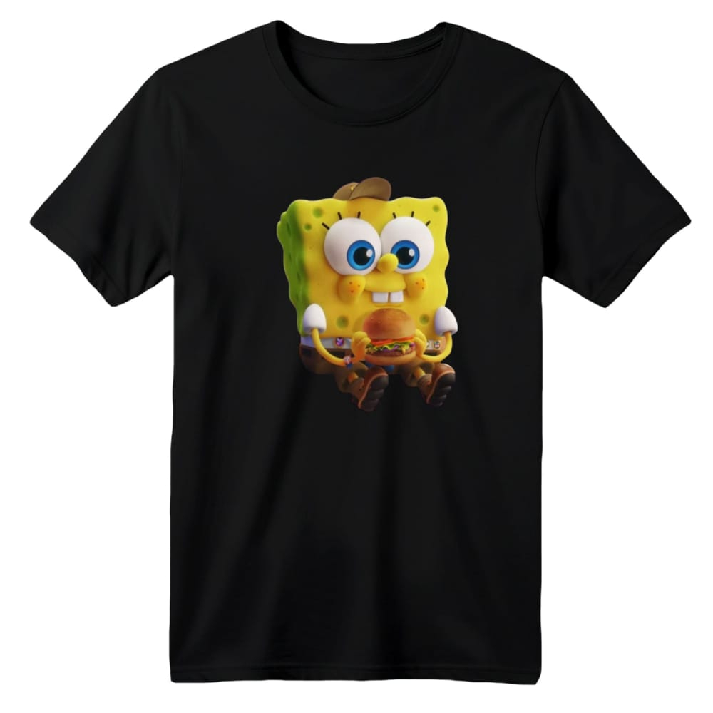 تی شرت آستین کوتاه بچگانه مدل باب اسفنجی کد 5 رنگ مشکی – 45