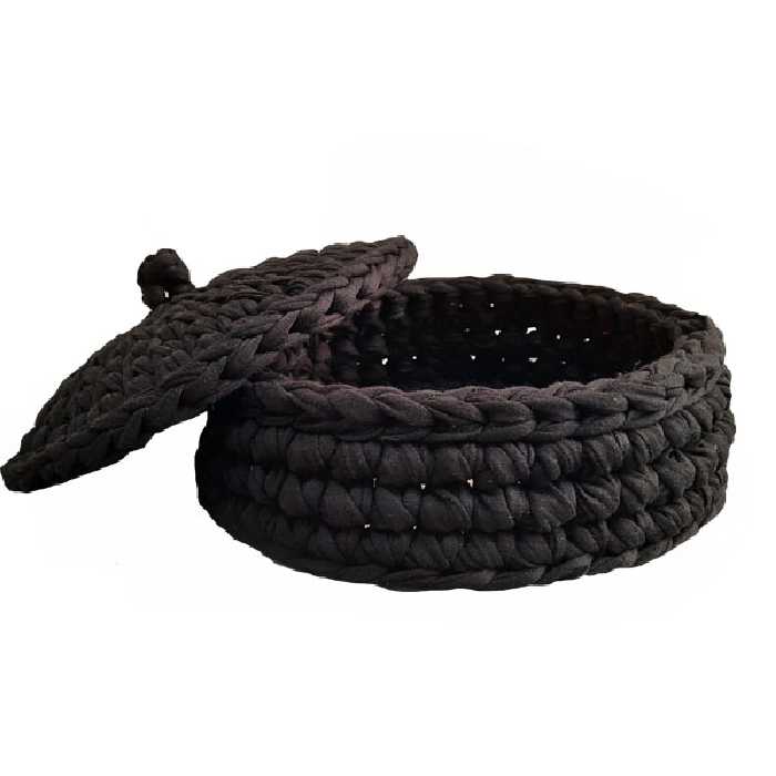 سبد قلاب بافی تریکو مدل درب دار