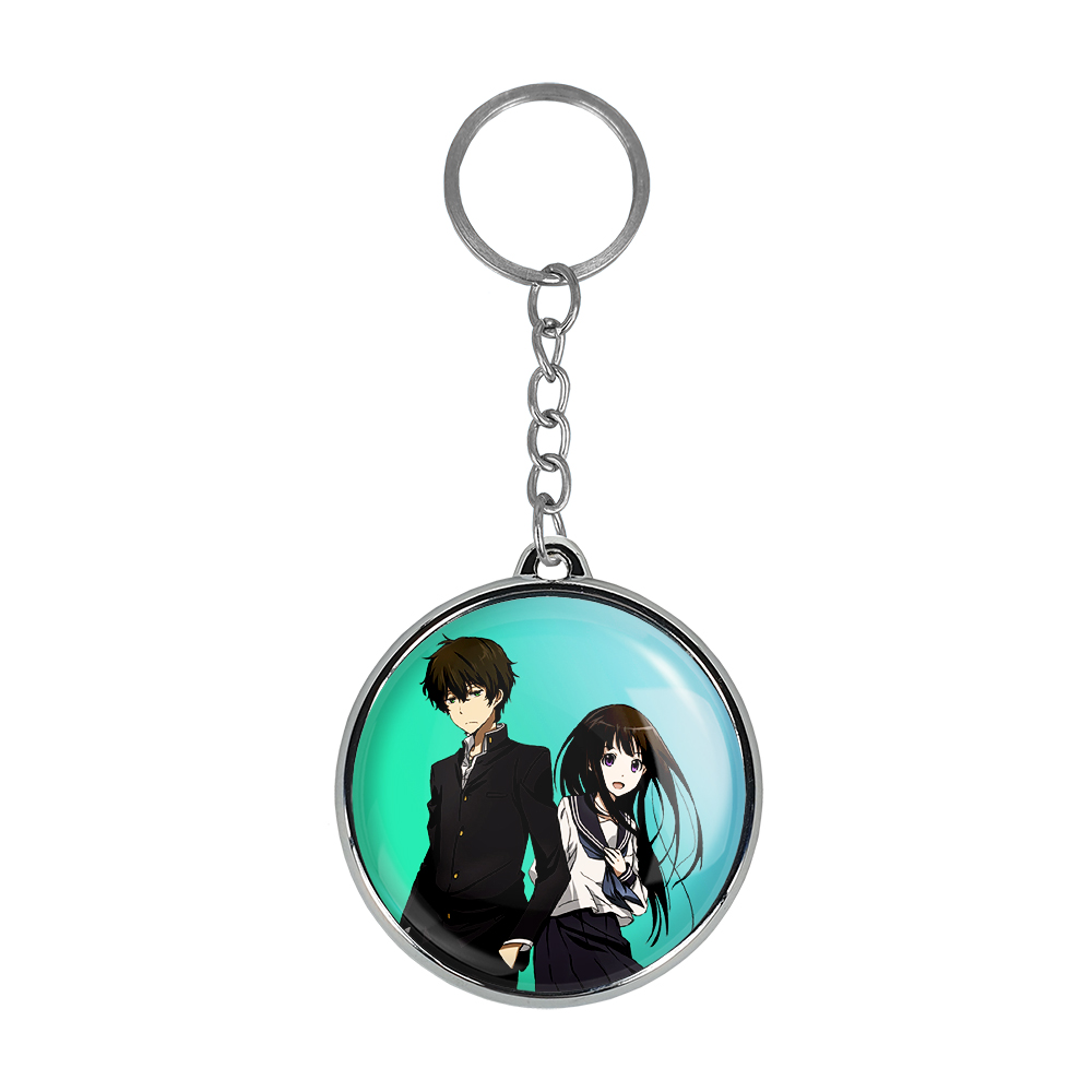 جاکلیدی خندالو طرح چیتاندا و اورکی انیمه هیوکا Hyouka مدل دوطرفه کد 1711417105