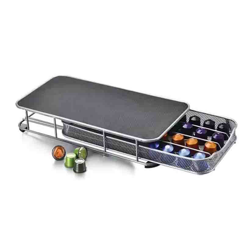 استند کپسول قهوه نسپرسو کشویی 40 عددی | استند کپسول قهوه فلزی کشویی | کافی سل