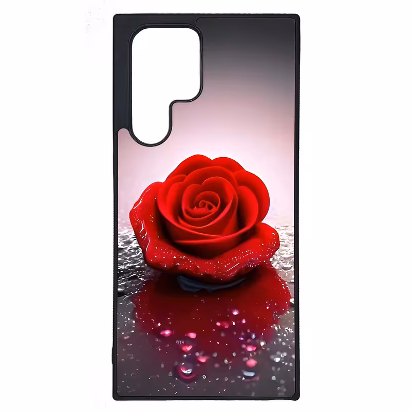 کاور طرح گل رز کد G-024 مناسب برای گوشی موبایل سامسونگ Galaxy S22 Ultra | دیجی قاب دونی