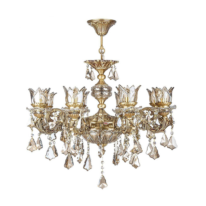 لوستر دایکاست ۸ شعله چشمه نور کد S3591/8-A