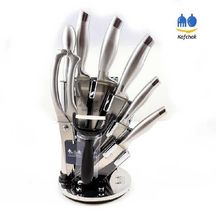 سروس کارد و ساطور Beller - مدل فرانکفورت - استیل مات و براق