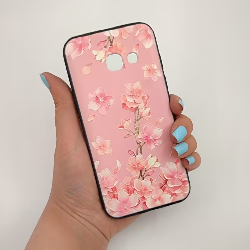 قاب گوشی (Galaxy A3 2017 (A320 سامسونگ طرح گل رز صورتی کد 54602