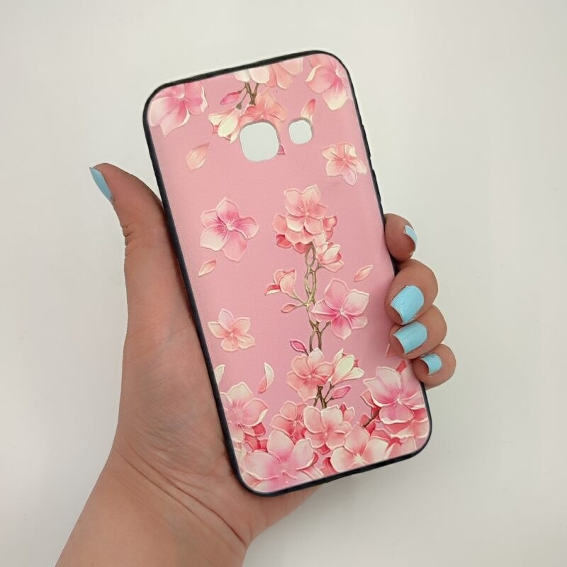 قاب گوشی (Galaxy A3 2017 (A320 سامسونگ طرح گل رز صورتی کد 54602