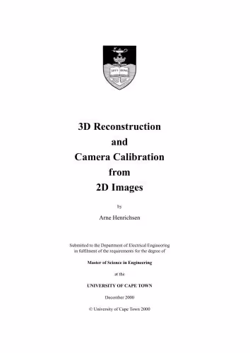 خرید و دانلود نسخه کامل کتاب 3D Reconstruction and Camera Calibration from 2D Images