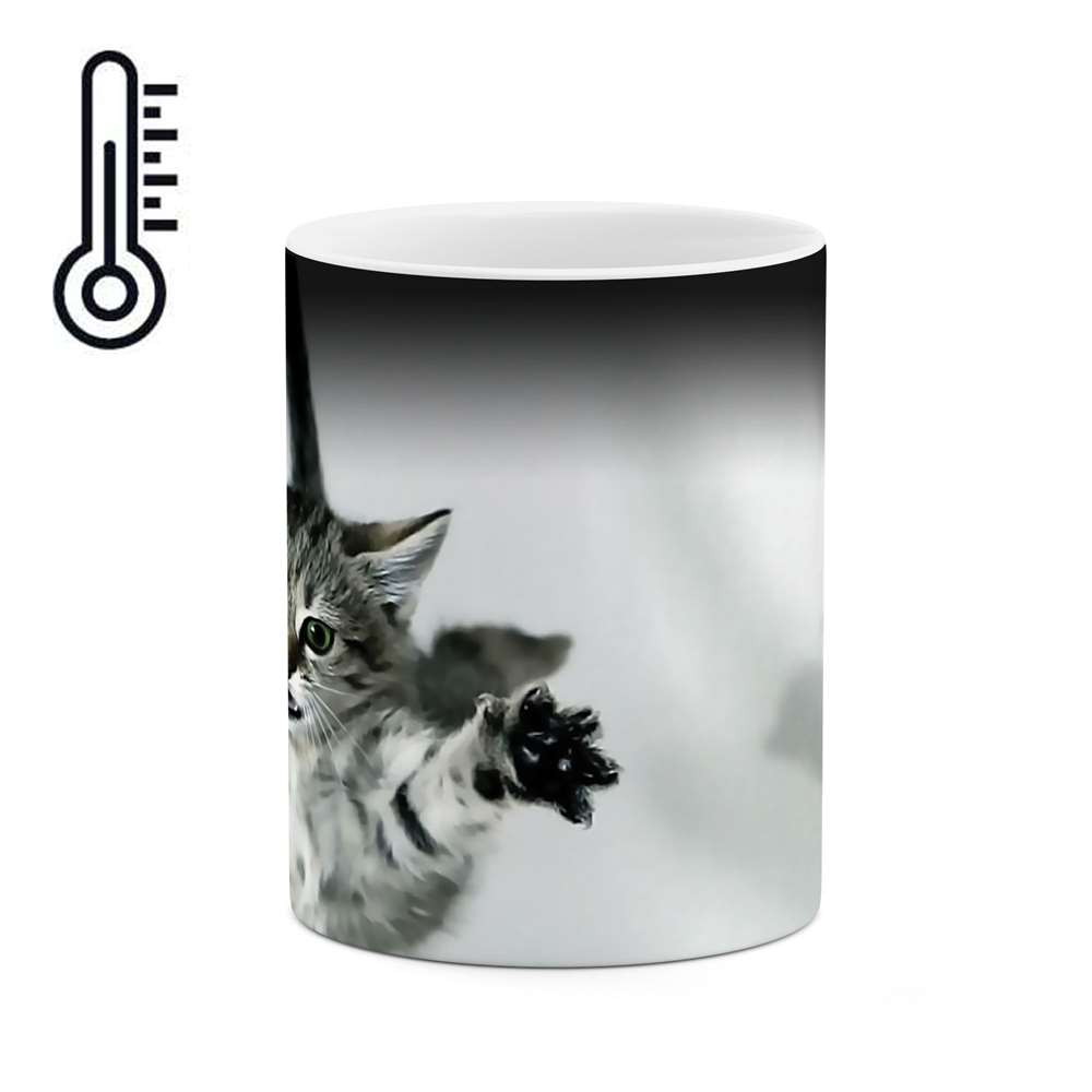 ماگ حرارتی طرح گربه مدل mgph01646