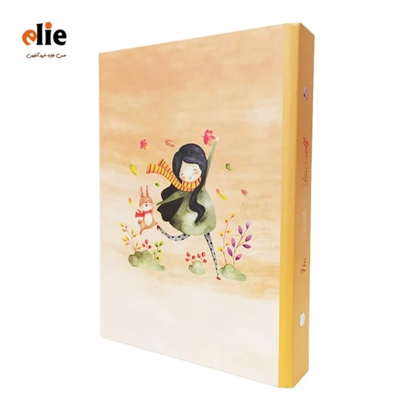دفتر کلاسوری ایمان سایز A5 طرح 013