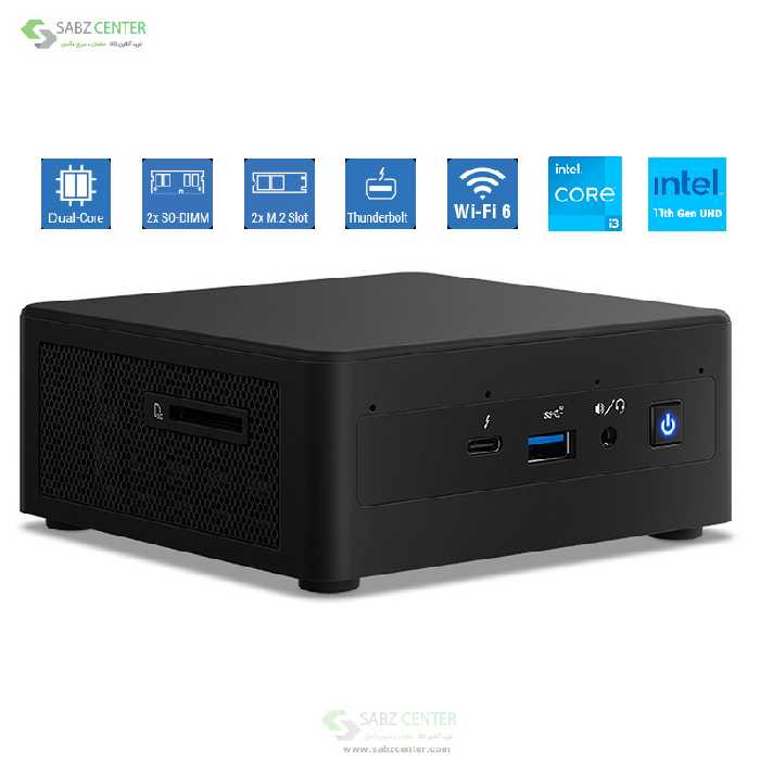 کامپیوتر کوچک اینتل NUC11PAHi3 4GB 1TB SSD