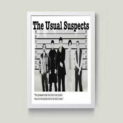 تابلو مدل The Usual Suspects کد m2572-w