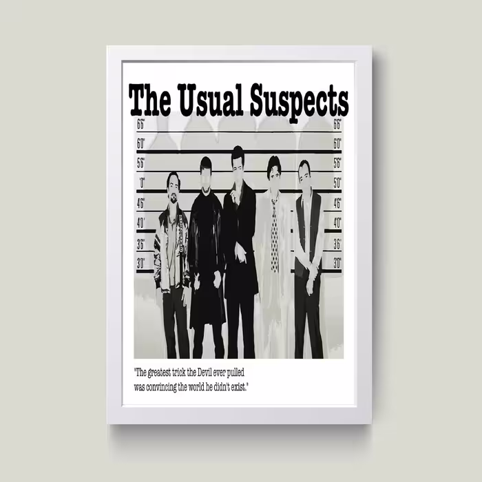تابلو مدل The Usual Suspects کد m2572-w