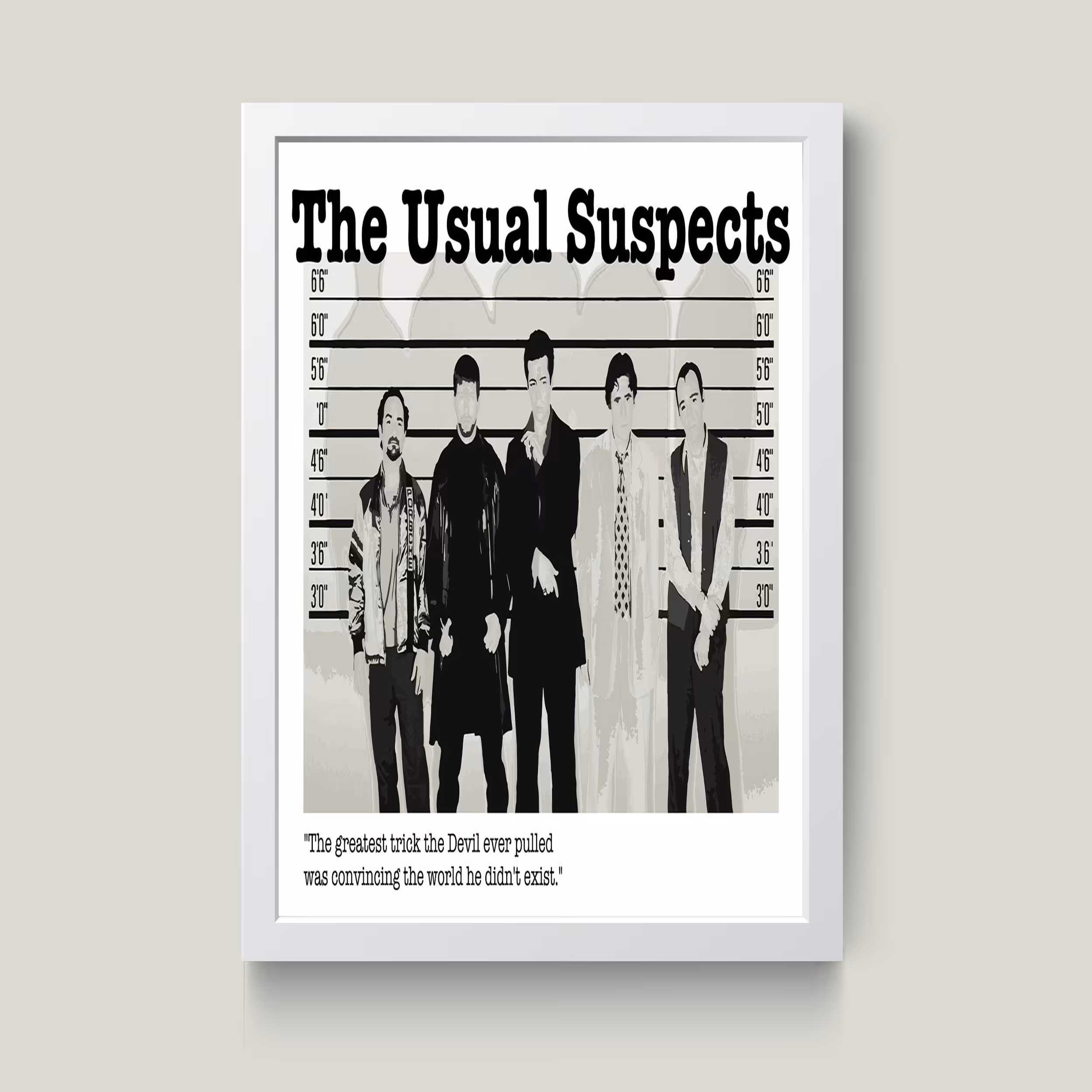 تابلو مدل The Usual Suspects کد m2572-w