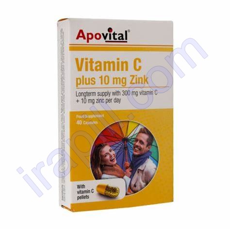 کپسول ویتامین C و زینک آپوویتال 40 عدد