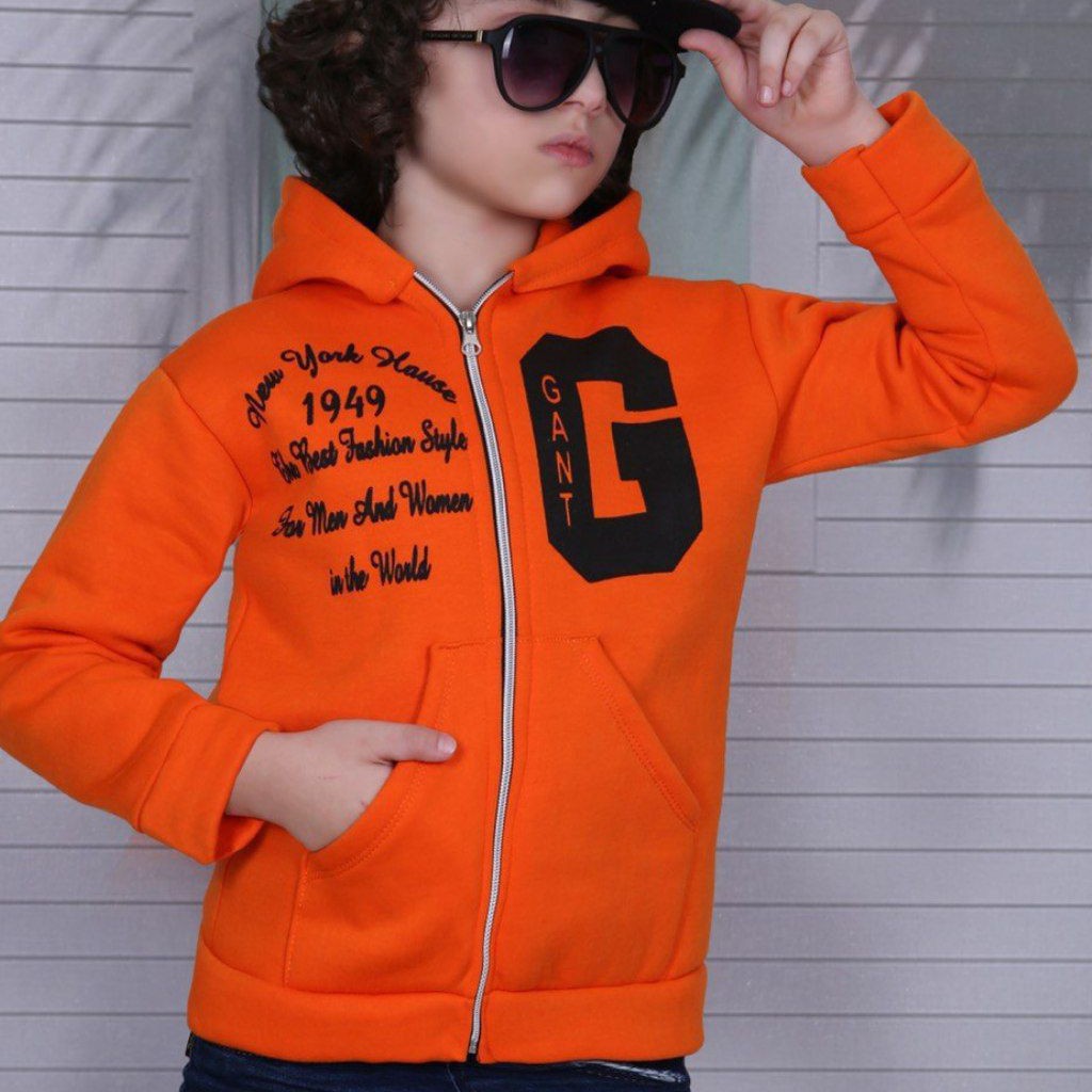 سوییشرت پسرانه و دخترانه داخل کرک جنس دورس نخی داخل کرک کیفیت عالی  دارای سه سایز 45 تا55

