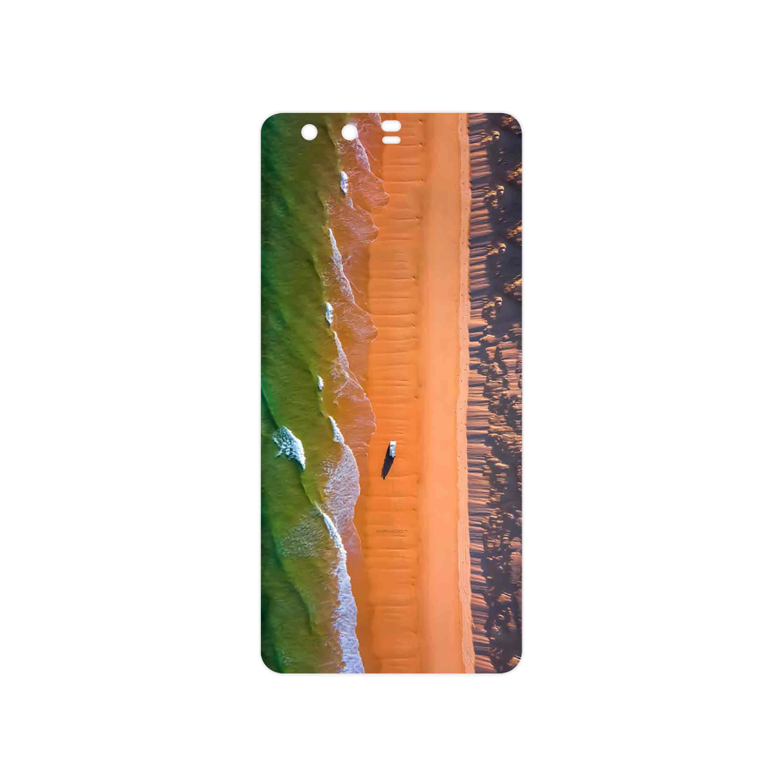 برچسب پوششی ماهوت مدل Beach and Green Sea مناسب برای گوشی موبایل هوآوی P10 Plus