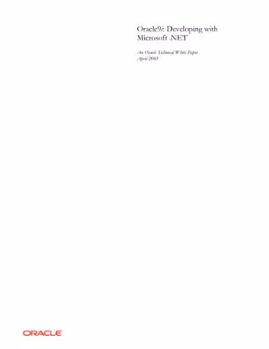 خرید و دانلود نسخه کامل کتاب Oracle 9i. Developing with Microsoft don.NET