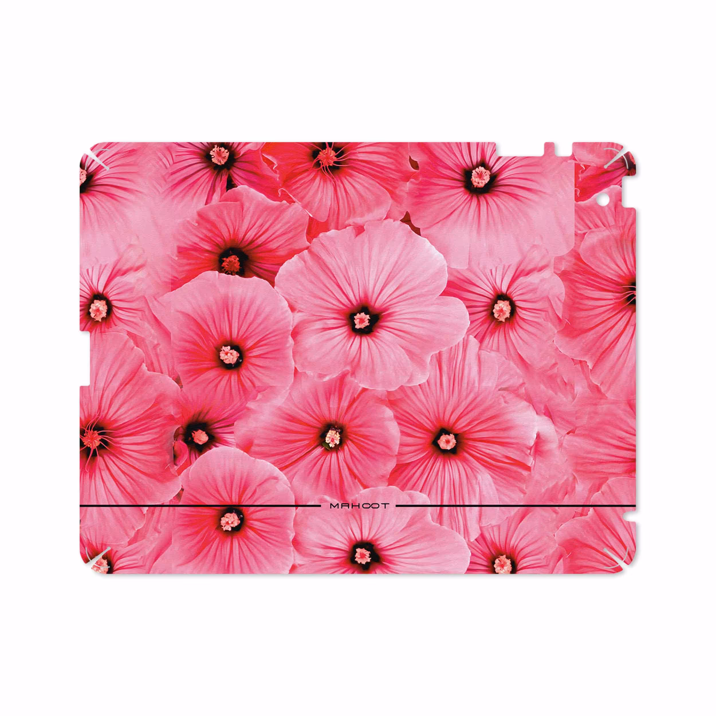 برچسب پوششی ماهوت مدل Pink-Flower مناسب برای تبلت اپل iPad 2 2011 A1395