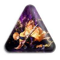 پیکسل خندالو طرح زنیتسو انیمه شیطان کش مدل مثلثی کد 11466