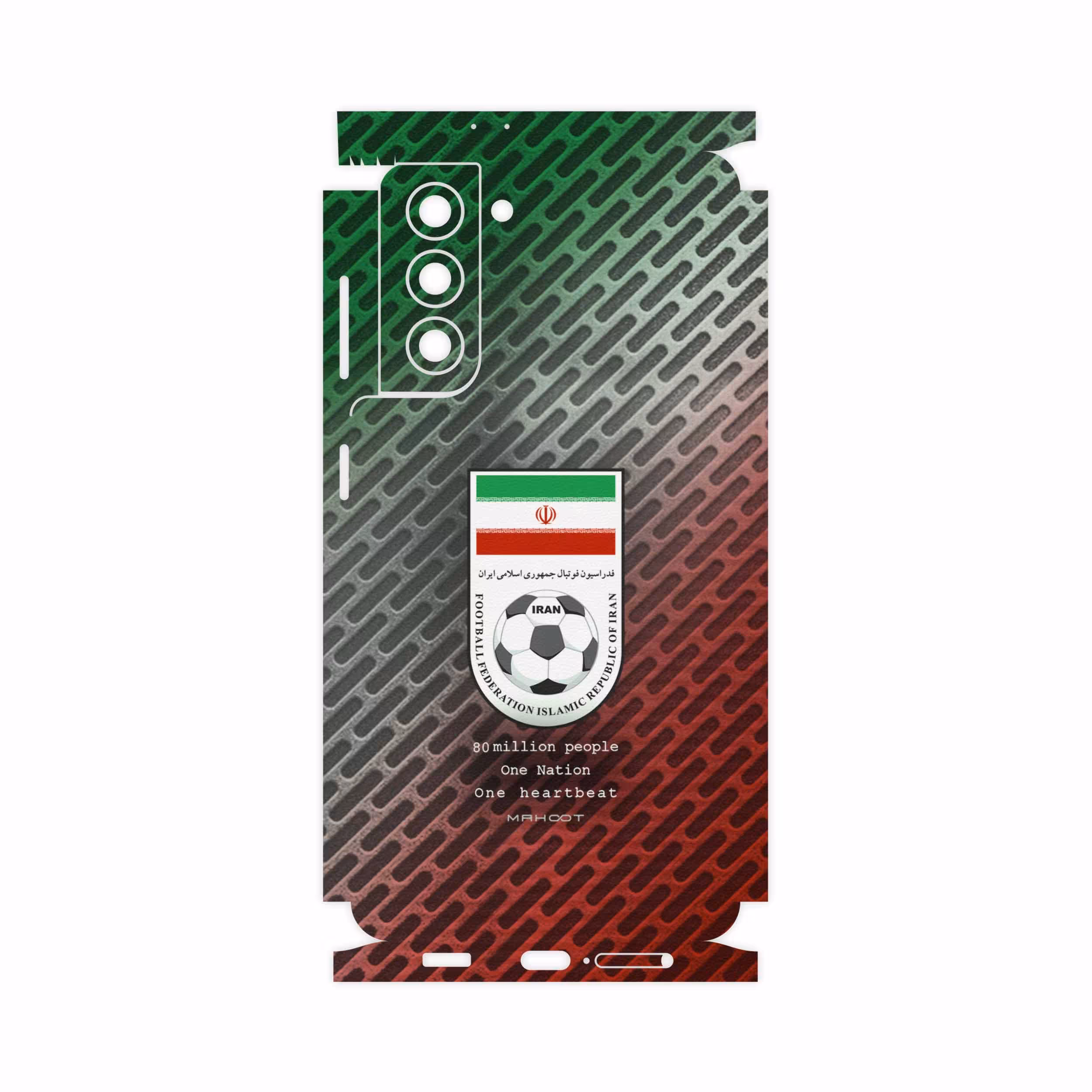 برچسب پوششی ماهوت مدل Iran-National-Football-Team-FullSkin مناسب برای گوشی موبایل سامسونگ Galaxy S21 5G