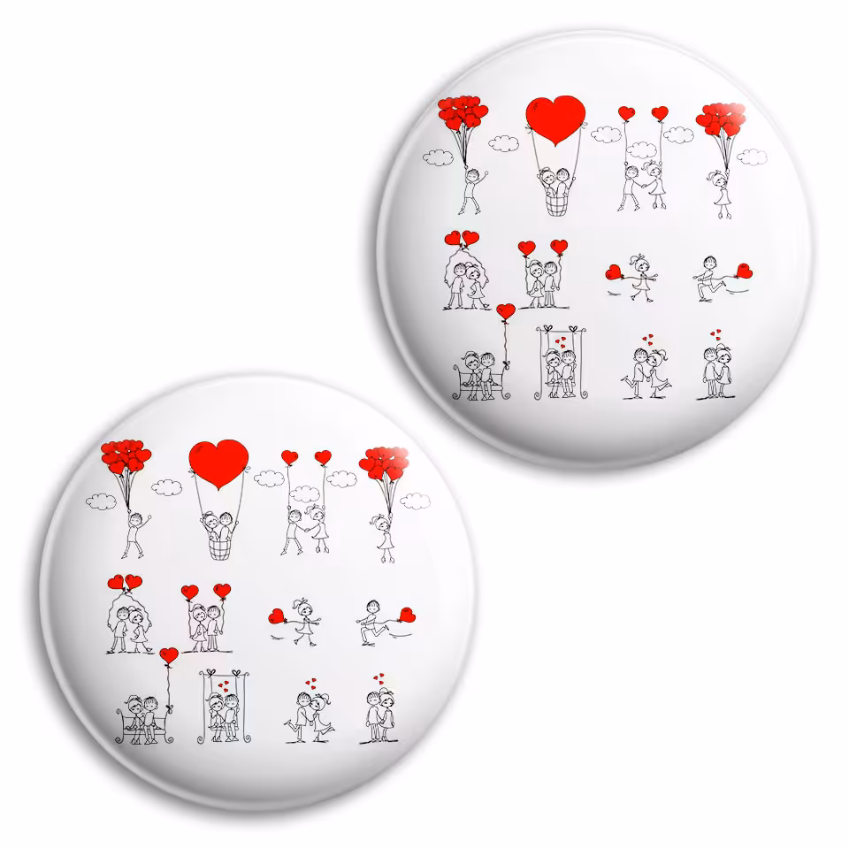 پیکسل پرمانه طرح عاشقانه کد pm2n.32002 مجموعه 2 عددی