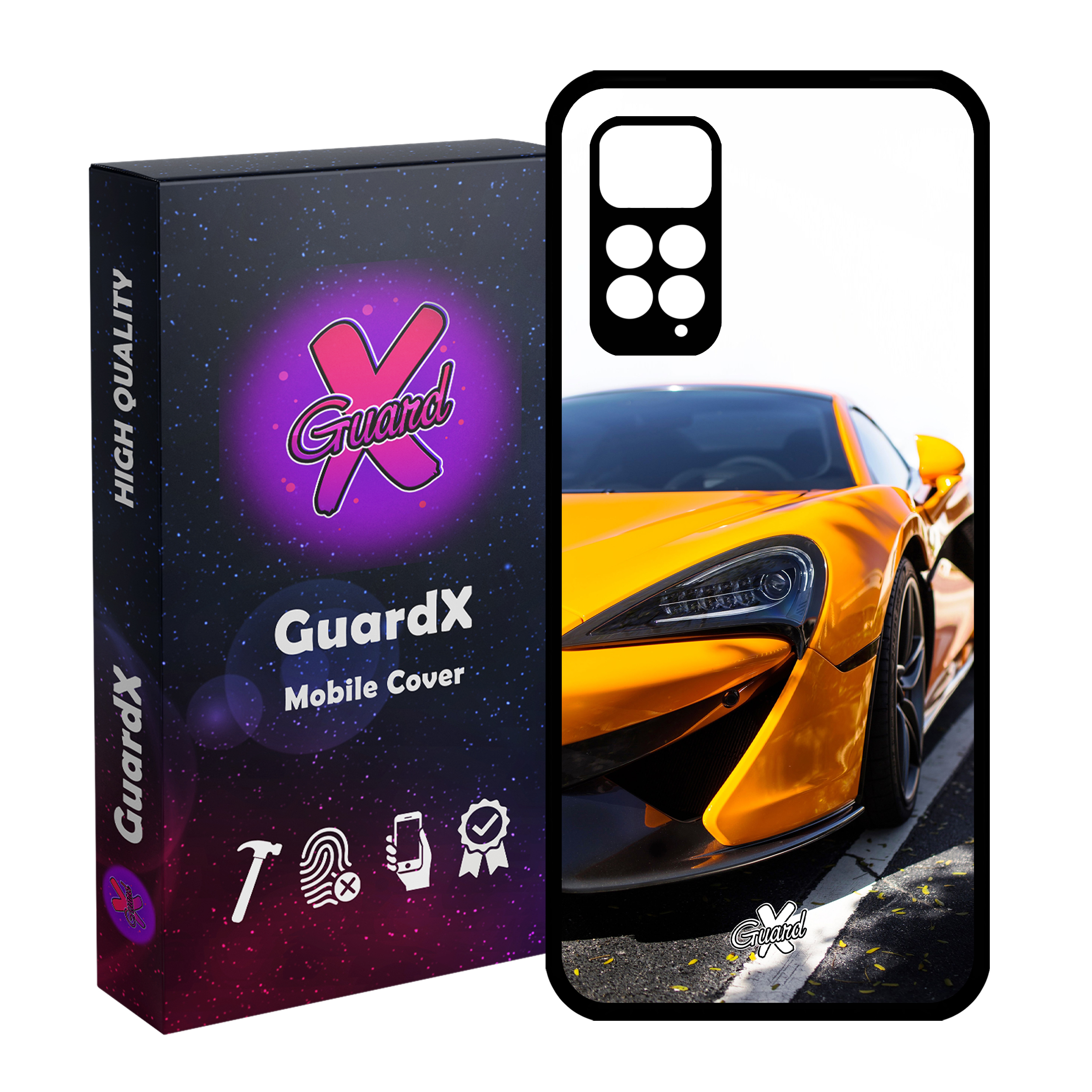 کاور گارد ایکس طرح خودرو مدل Glass10193 مناسب برای گوشی موبایل شیائومی Redmi Note 11 Pro 4G/5G